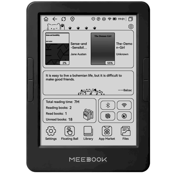미북 MEEBOOK E6 E Ink 전자책 이북리더기 3+32GB 중국내수용